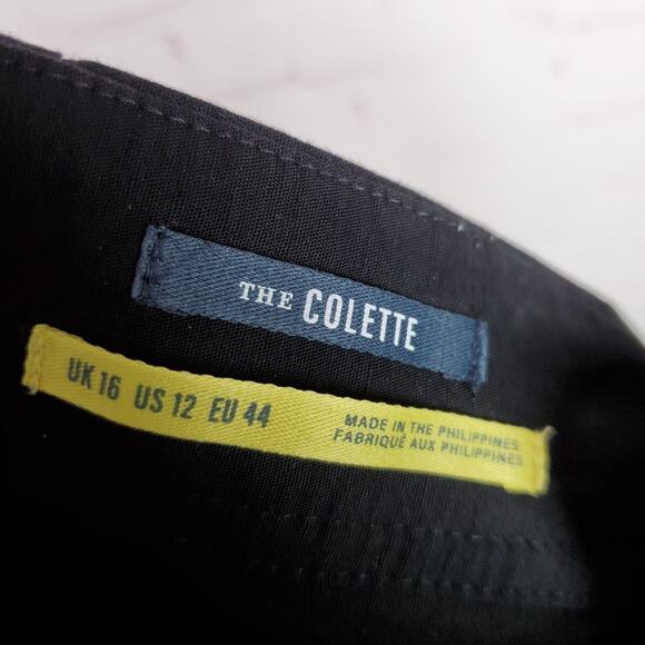 Anthropologie Maeve The Colette Portside Jumpsuit Sz 12 Black Sleeveless Pockets - Picture 14 of 16